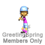 Animated Softball Player