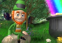 St Patricks Day Leprechaun Kiss Ecard