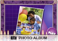Photo Albums Birthday Balloons Ecard