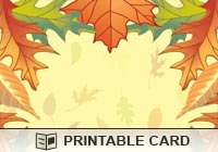 Seasons Autumn Leaves Ecard