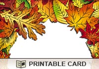 Seasons Leaf Border Ecard