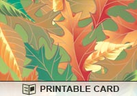Seasons Leaf Pattern Ecard