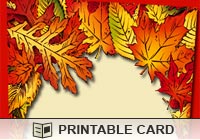 Seasons Picture Frame Leaves Ecard
