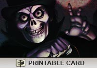 Halloween Mr. Skeleton Ecard
