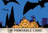 Halloween Five Pumpkins Ecard