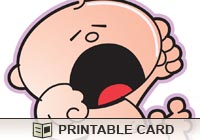 Good Luck-Get Well Cranky Baby Ecard