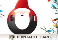Christmas Cards Round Santa Ecard