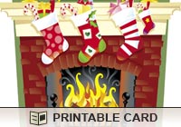 Christmas Cards Toasty Fireplace Ecard