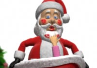 Christmas Cards Frisky Santa Ecard