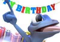 Birthday Ecards Gecko Dancing Ecard