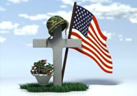 Memorial Day Memorial Grave Ecard