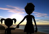 Children A Wish to Daughter from Mom Ecard