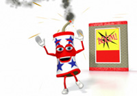 4th of July Let's Celebrate! Ecard
