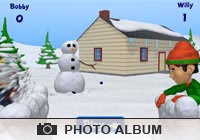 Christmas Cards Snowball Fight Ecard