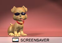 Cartoon Cool Dog Screen Saver Cartoon Cool Dog Screen Saver