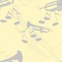 Miscellaneous Yellow Trumpets Tiled Background