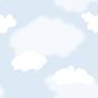 Nature Fluffy Clouds Tiled Background