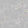 Animals and People Scary Black Cat Tiled Background