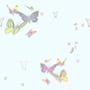 Animals and People Butterflies in Flight Tiled Background