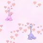 Animals and People Monsters in Love Tiled Background