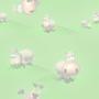 Animals and People Crazy Cows Tiled Background