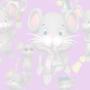Animals and People Shhh Mouse Tiled Background