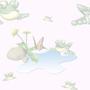 Animals and People Frog by a Pond Tiled Background