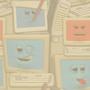 Animals and People Computer Monitor Faces Tiled Background