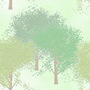 Nature Painted Trees Tiled Background