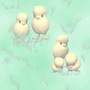 Animals and People Baby Chicks Tiled Background