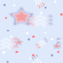 Holidays Star Spangle Tiled Background
