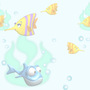 Animals and People Swim School Tiled Background