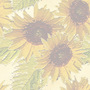 Nature Sunflowers on a Wall Tiled Background