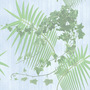 Tiled Backgrounds Palm and Ivy Plants Tiled Background