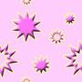 Abstract Purple Stars Tiled Background