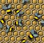 Animals and People Bees Honeycomb Tiled Background