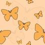 Animals and People Butterfly Bunch Tiled Background