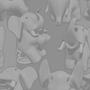 Animals and People Elephant Antics Tiled Background