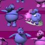 Animals and People Hippo Rama Tiled Background