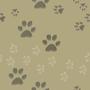 Animals and People Paw Prints Tiled Background