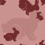 Holidays Rabbits Everywhere Tiled Background