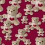 Animals and People Teddy Bears Tiled Background