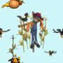 Holidays Scarecrow Tiled Background