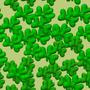 Holidays Cartoon Shamrocks Tiled Background