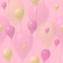 Tiled Backgrounds Balloons Pink Mist Tiled Background