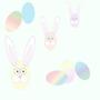 Holidays Bunny Tiled Background