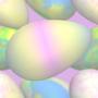 Holidays Painted Eggs Tiled Background