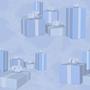 Holidays Blue Presents Tiled Background