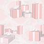 Holidays Pink Presents Tiled Background