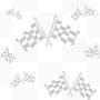 Sports Checkered Flag Tiled Background